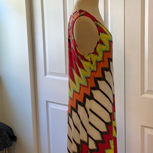 ECI- Long Sleeveless Maxi Dress- Size Large- Nylon and Spandex - Picture 7 of 12